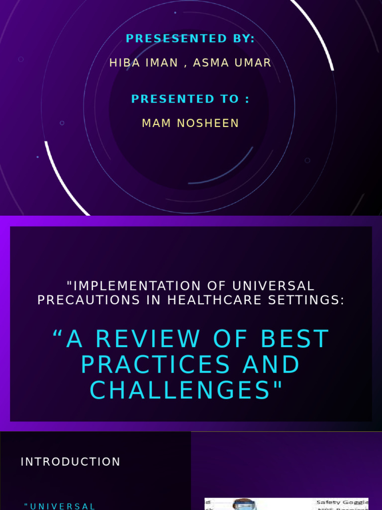 Best Practices for Universal Precautions | PDF | Personal Protective ...