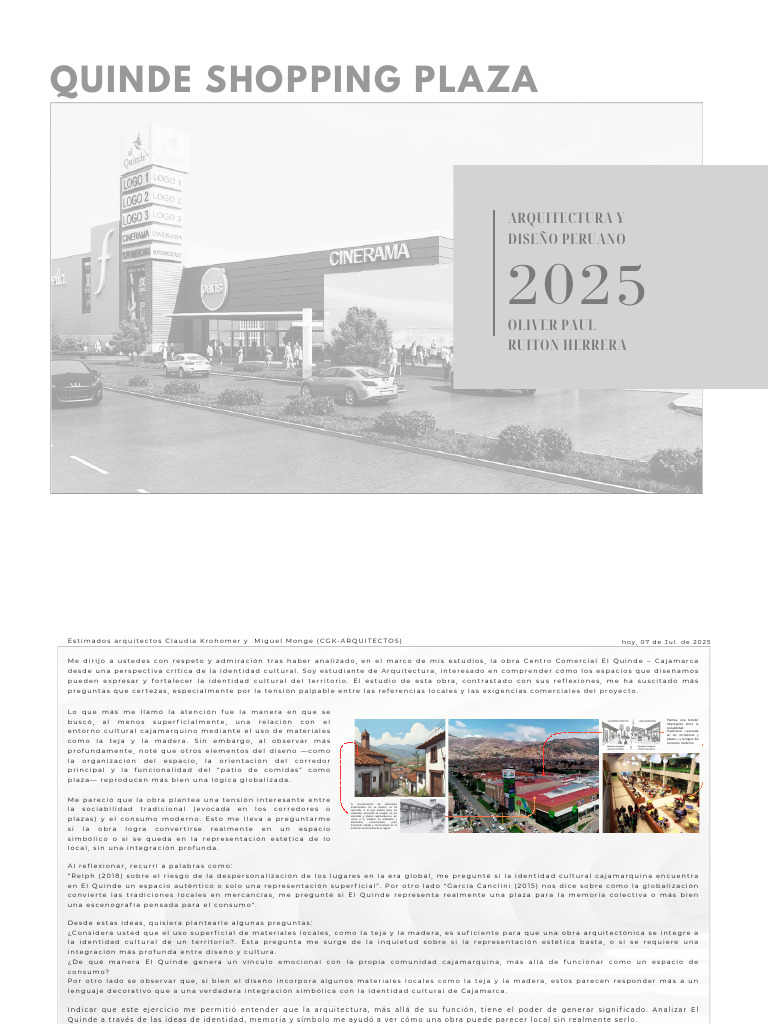 Diseño de Quinde: Tradición y Modernidad | PDF | Diseño | Educación en ...