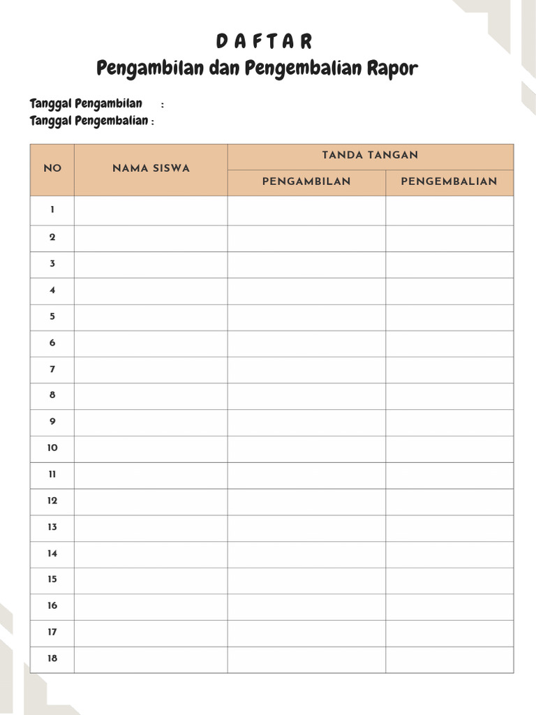 pengambilan raport | PDF