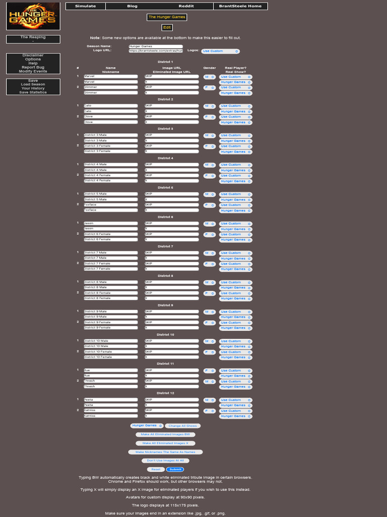 BrantSteele Hunger Games Simulator | PDF | Multidimensional Signal ...