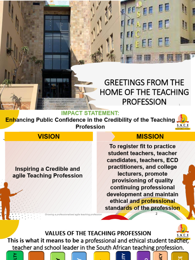 Sace Presentation To Unisa Students August 2025 PDF | PDF | Certification