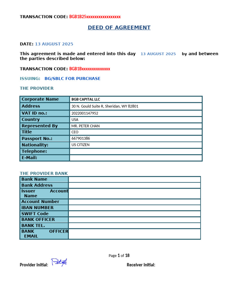 25.08.13 46+2 Draft DOA | PDF | Letter Of Credit | Arbitration