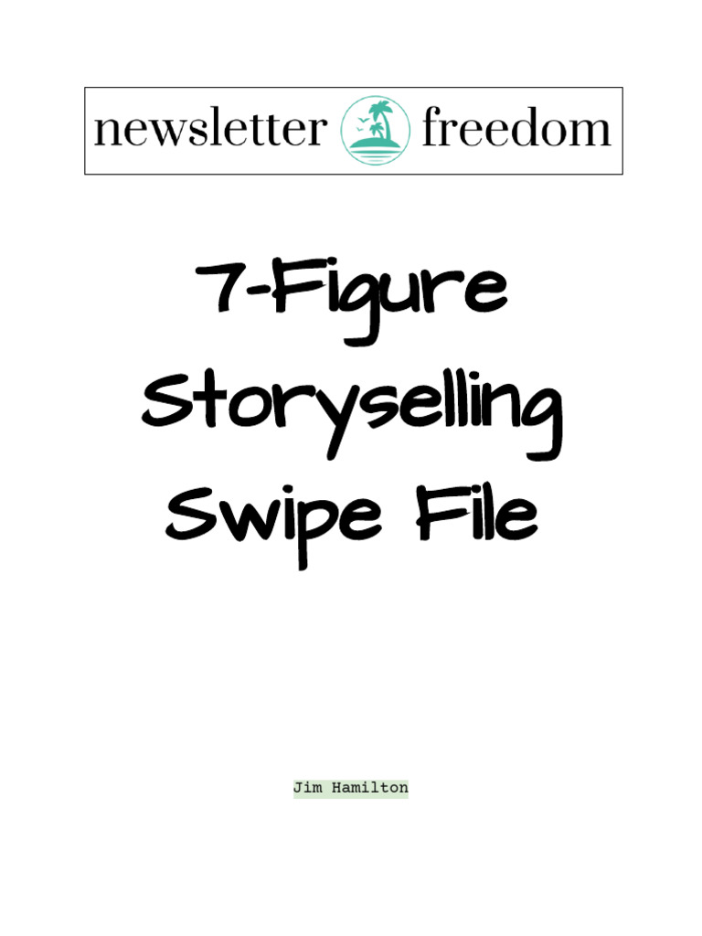 (ESS) 7-Figure Storyselling Swipe File - Markup | PDF | Cryptocurrency ...