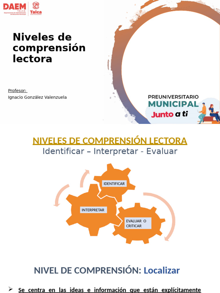 Niveles de Comprensión Lectora para La TELE | PDF