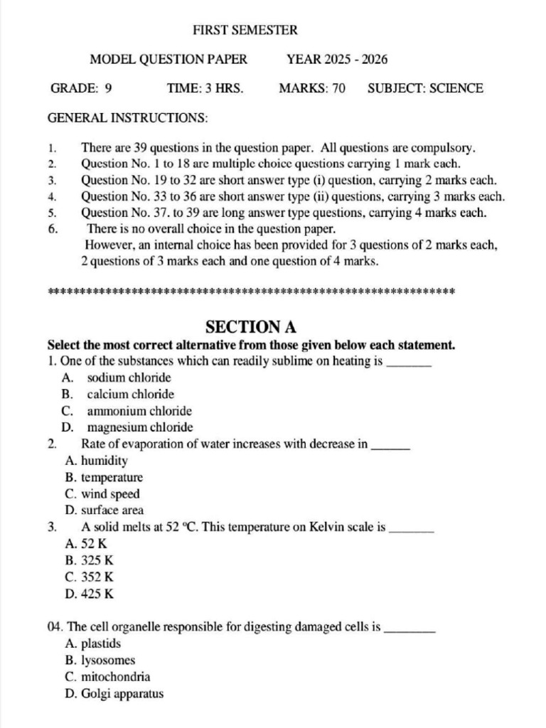 Sci Model Paper | PDF