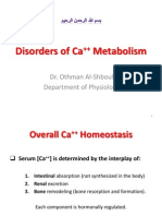 Disorders of CA+ Metabolism