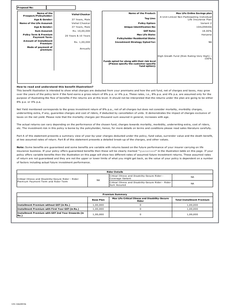 642BI | PDF | Insurance | Financial Services