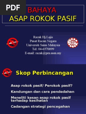 Bahaya Asap Rokok Pasif Pdf