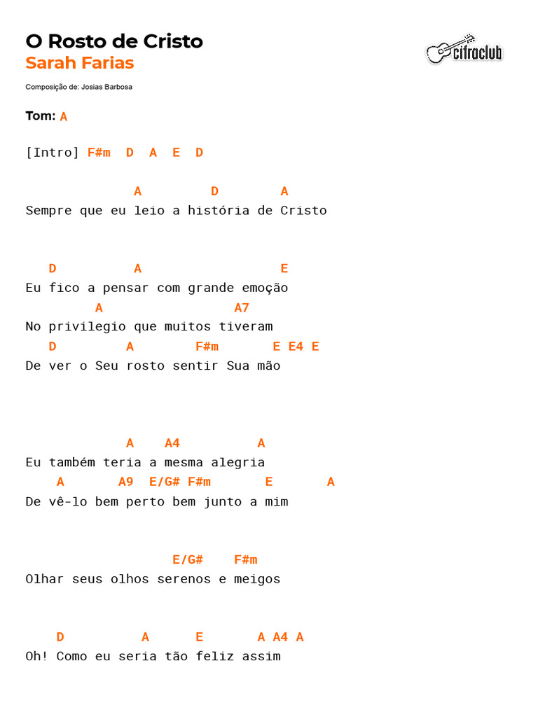 Letra da Música 