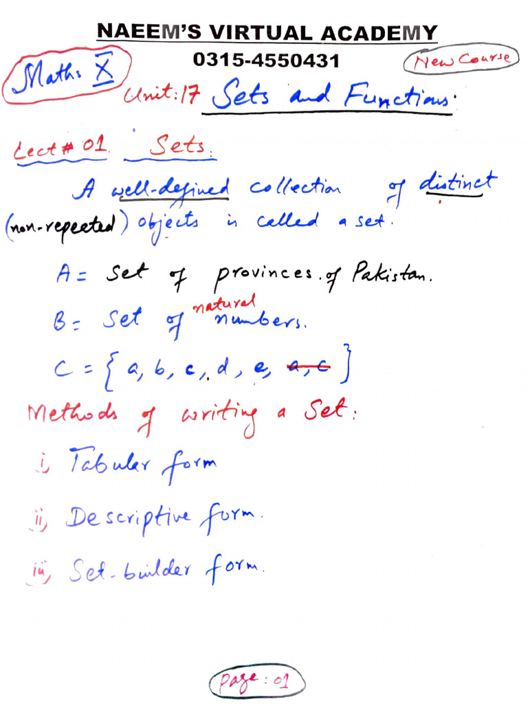 Sets and Functions | PDF