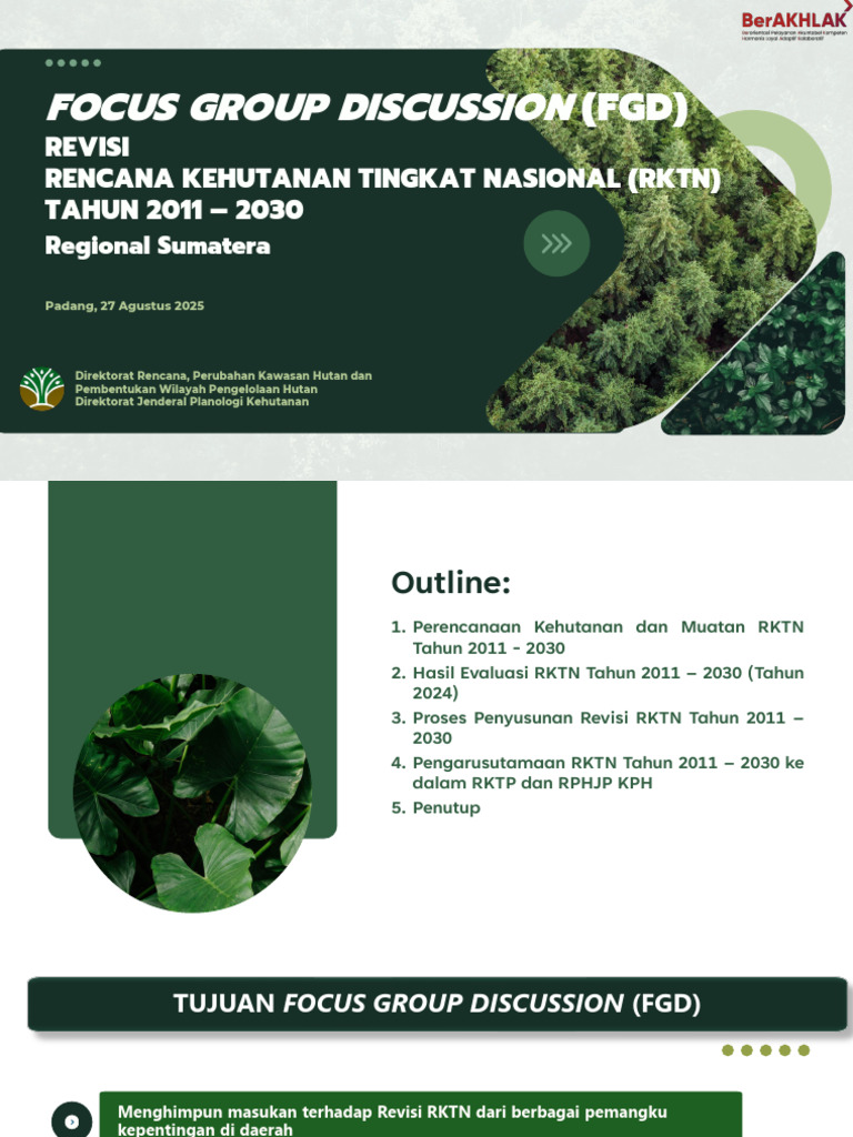 Revisi RKTN 2011-2030 untuk Kehutanan | PDF