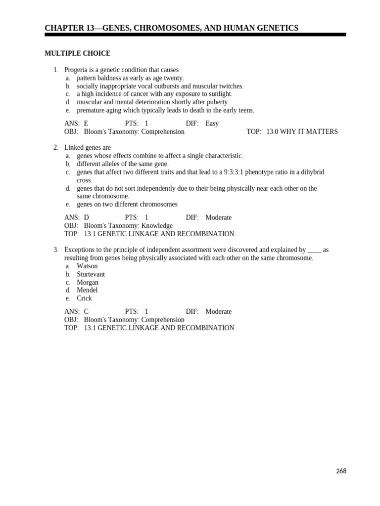 Russell3e TB Ch13 Final | PDF | Genetic Linkage | Genetics