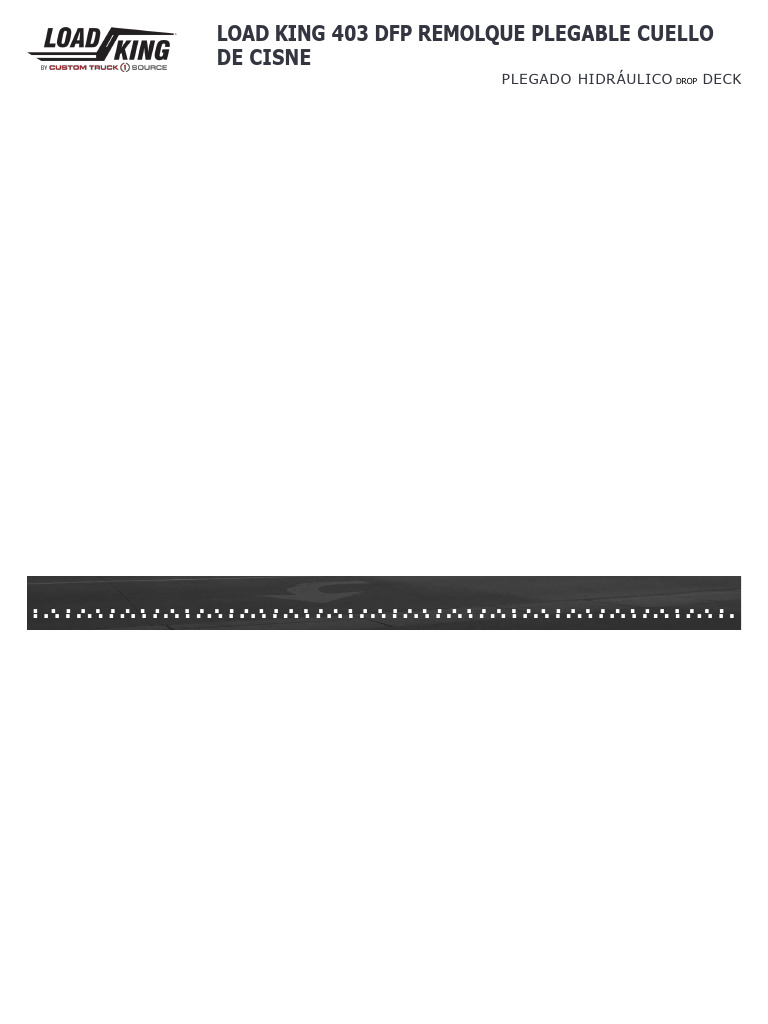 Remolque Plegable Load King 403 DFP | PDF | Estilos de carrocería ...
