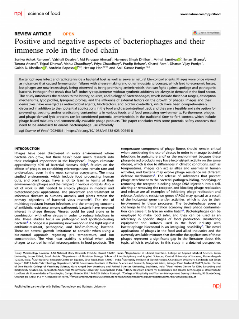 Positive and Negative Aspects of Bacteriophages and Their Immense Role ...