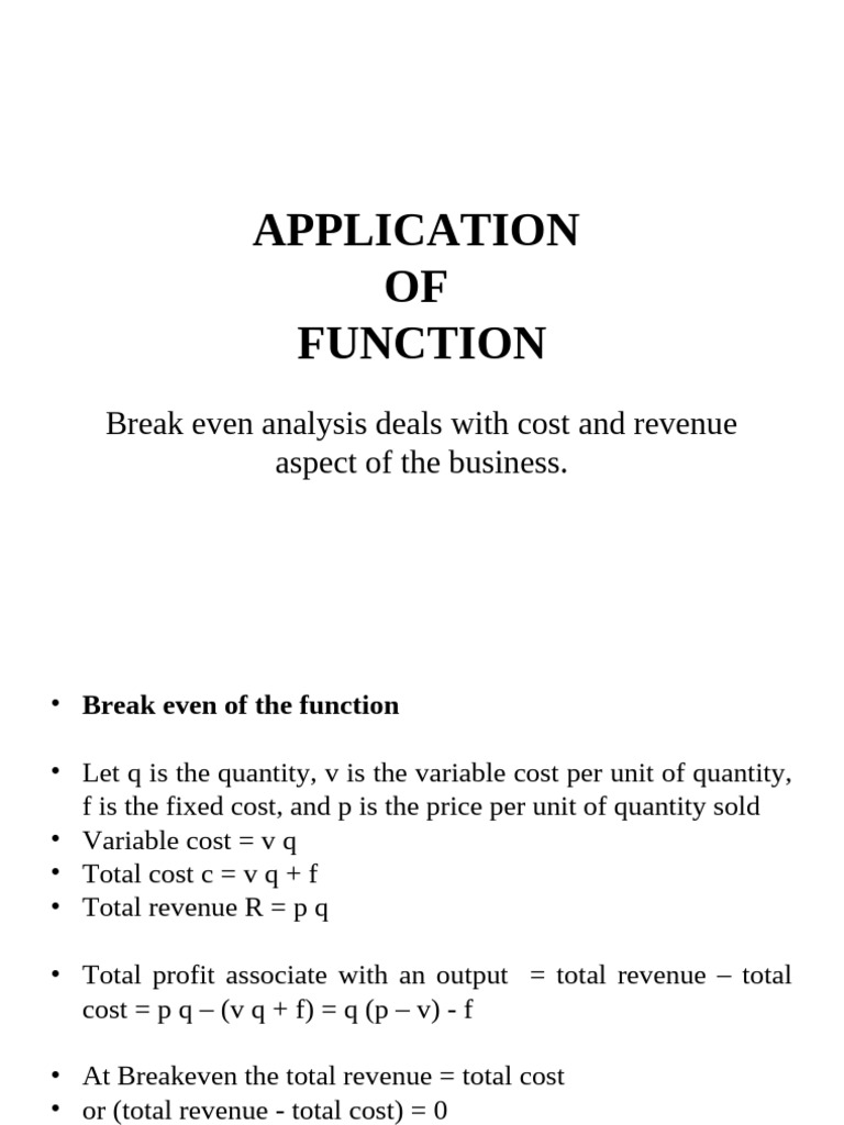 Break Even Analysis in Business Operations | PDF | Management ...