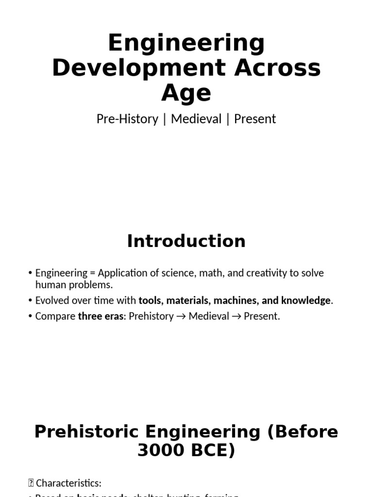 Engineering Evolution: Ages Compared | PDF | Engineering