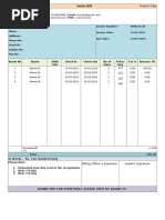 Guest House Bill Format Template | PDF