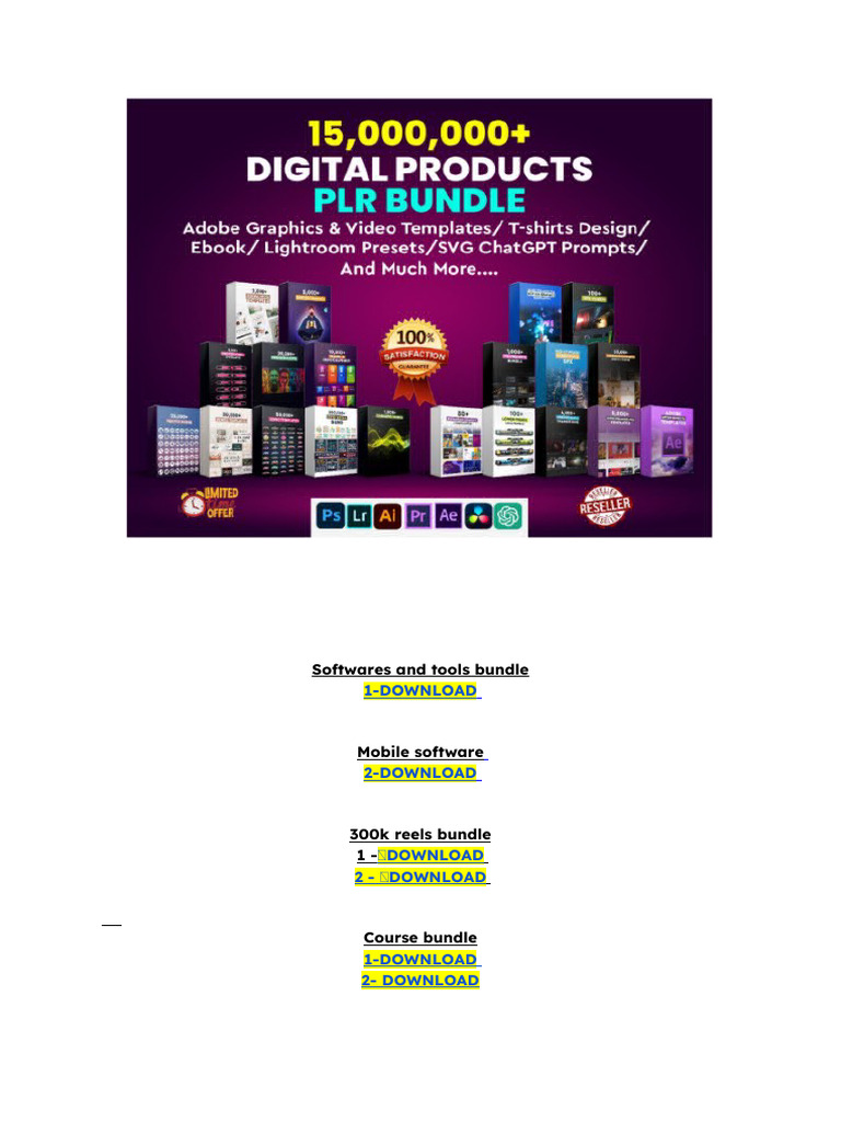 Premium Software and Bundle Downloads | PDF