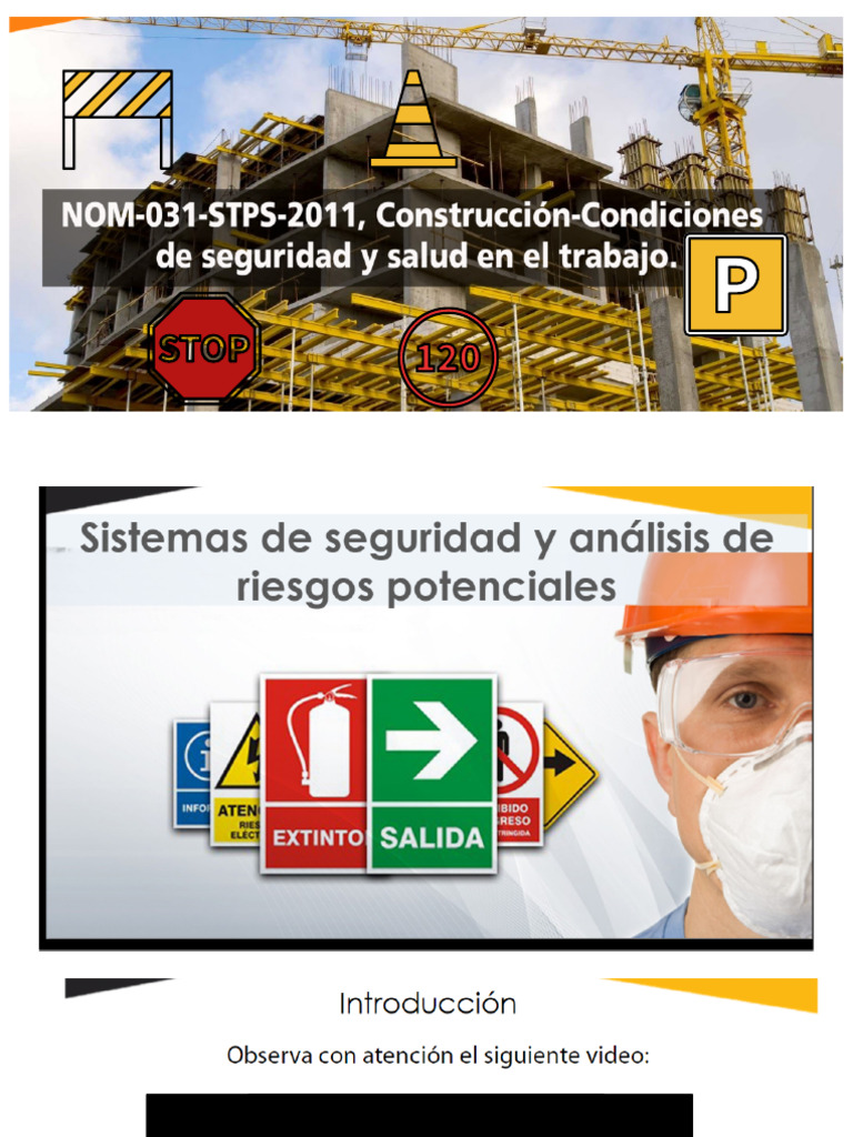 NOM 031 STPS 2011 Pesentación Construcción | PDF