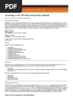 Accessing A JAX-WS Web Service From Android
