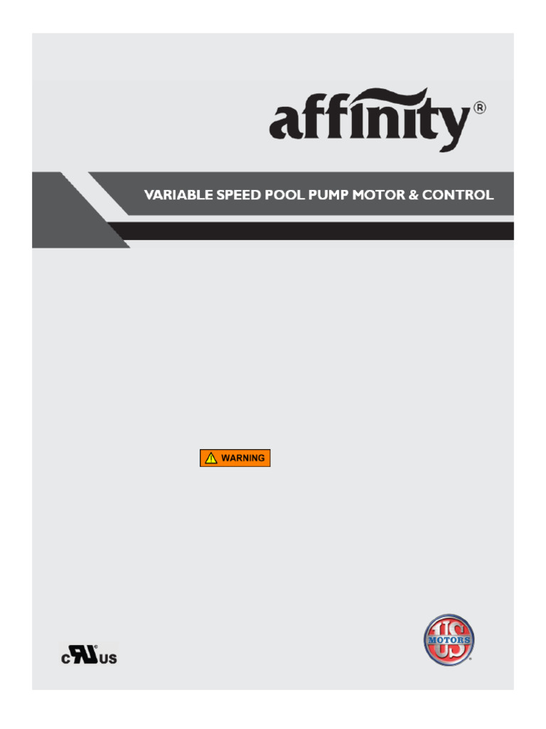 Affinity Pool Pump Motor Installation Guide | PDF | Electricity ...