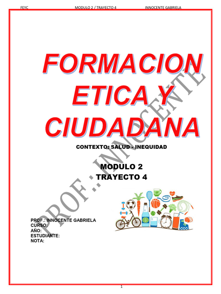 TRAYECTO 4 Etica Cebja | PDF | Cuidado de la salud | Conceptos psicologicos