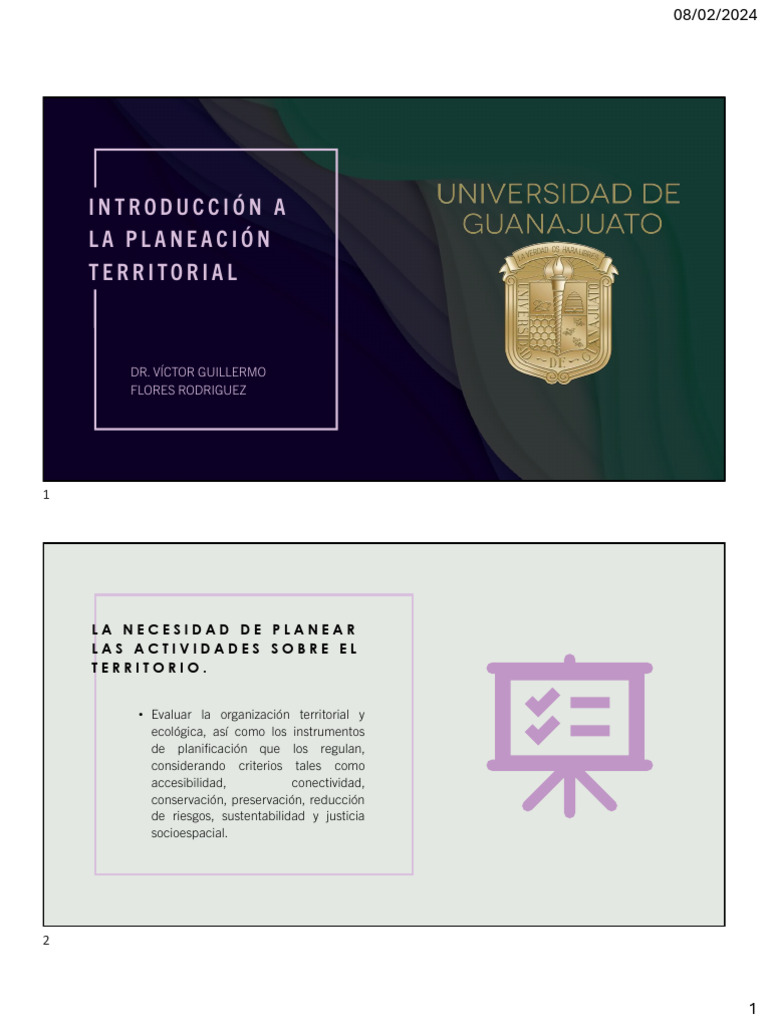 Introducción a la Planificación Territorial | PDF