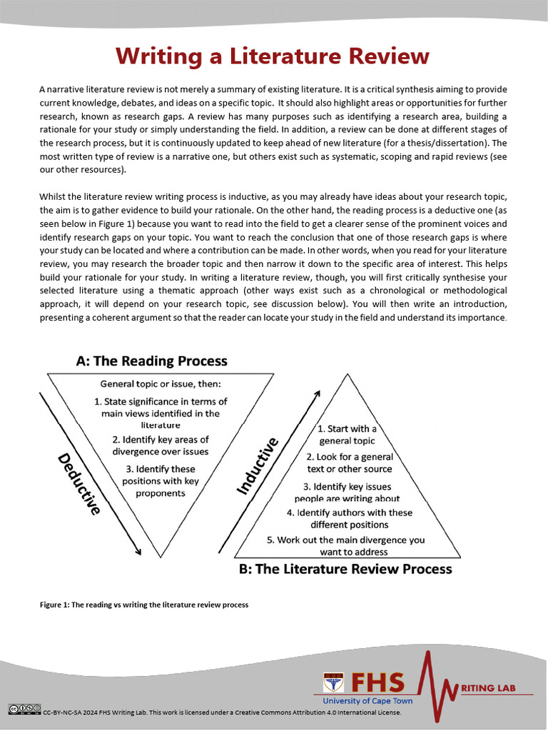 Writing a Narrative Literature Review | PDF | Literature Review ...