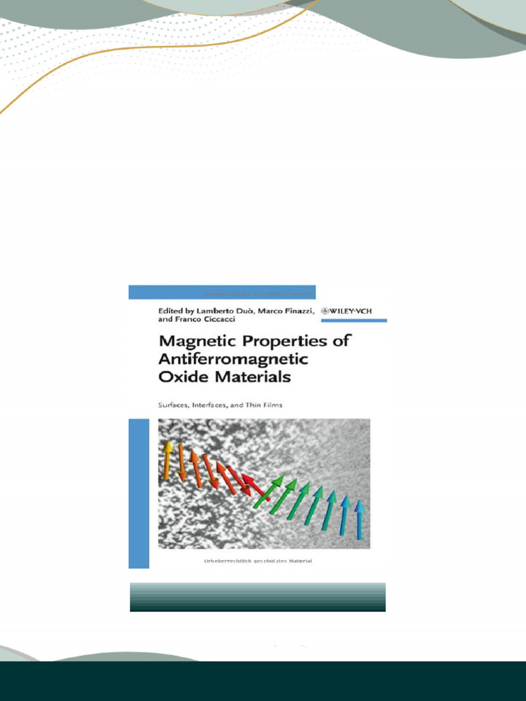 Magnetic Properties of Antiferromagnetic Oxide Materials Surfaces ...