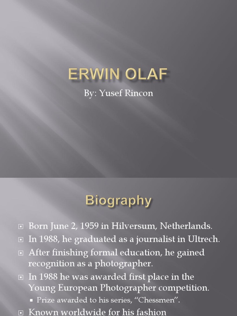 Erwin Olaf: Bold Fashion Photographer | PDF