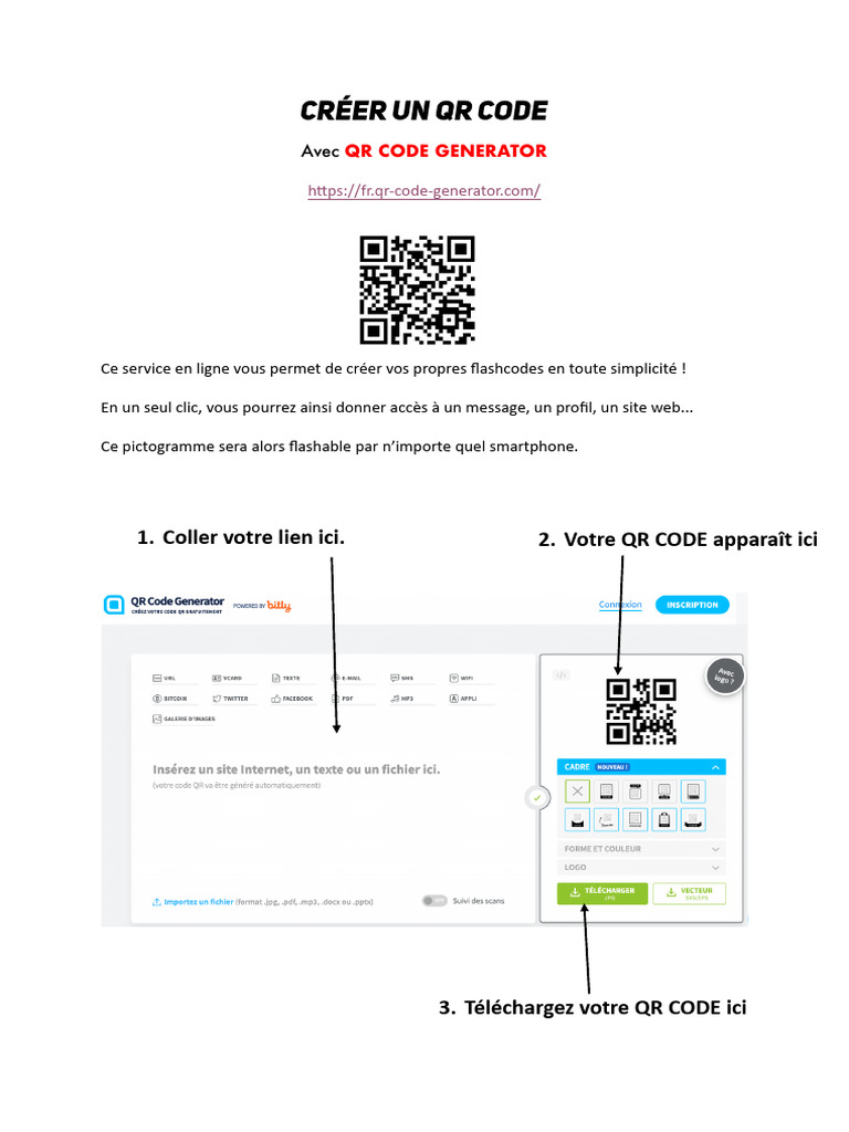 Créer un QR Code | PDF