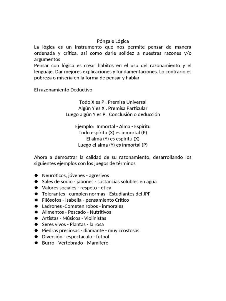 Póngale Lógica | PDF