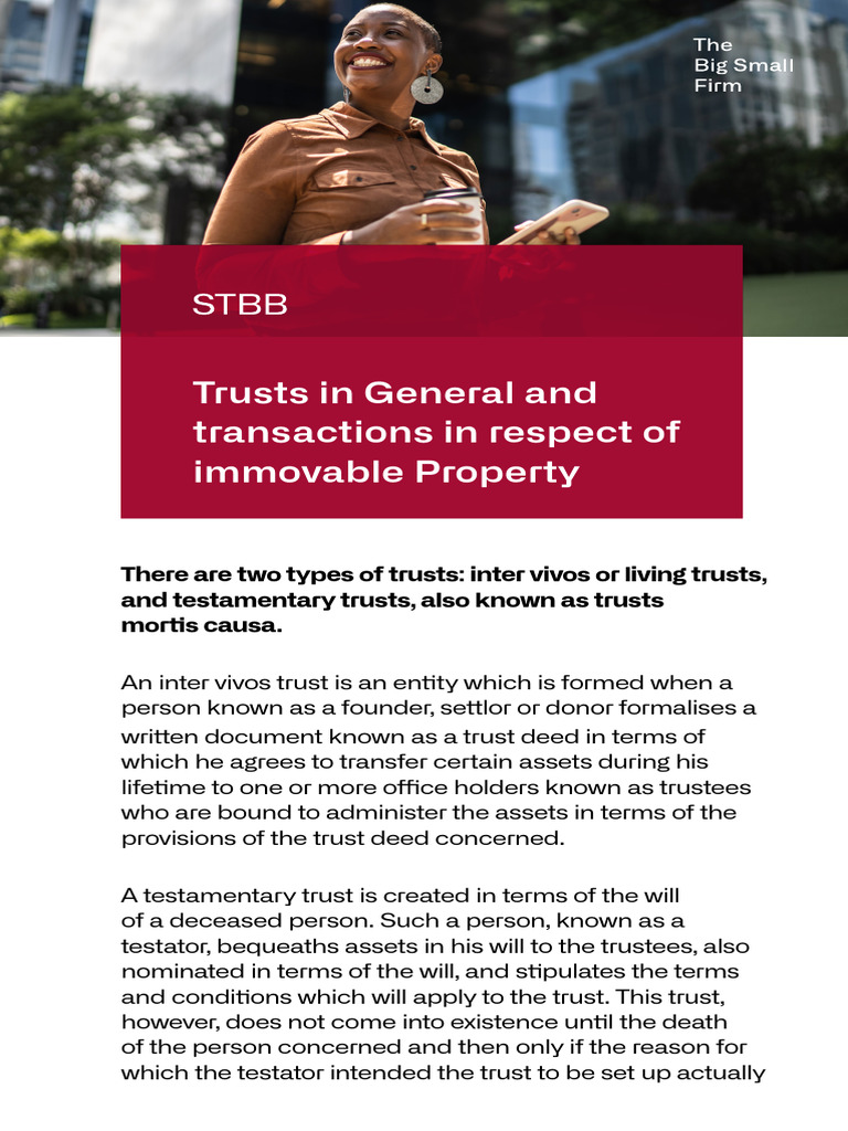 Understanding Trusts and Property Transactions | PDF | Will And ...