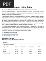 Manila Water 2024 Tariff Rates Overview | PDF | Sewerage | Water Supply