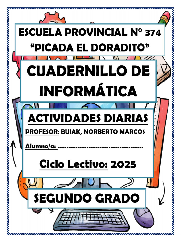 Cuadernillo de Informática 2° Grado 2025 | PDF | Ventana (informática ...