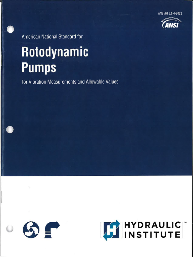 Rotodynamic Pumps For Vibration Measurements and Allowable Values ANSI ...