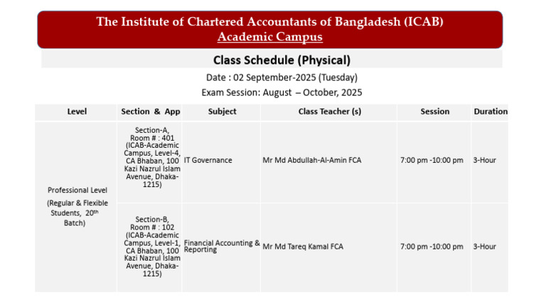 PL Exam Routine 2025 | PDF
