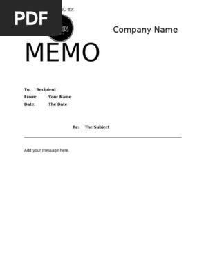 Sample Professional Memo 7 Documents In Pdf Word