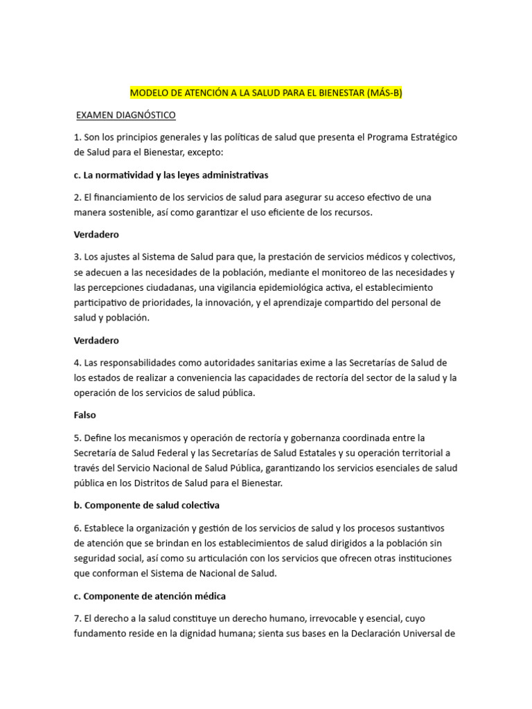 Modelo de Atención en Salud MAS-Bienestar | PDF | Cuidado de la salud ...