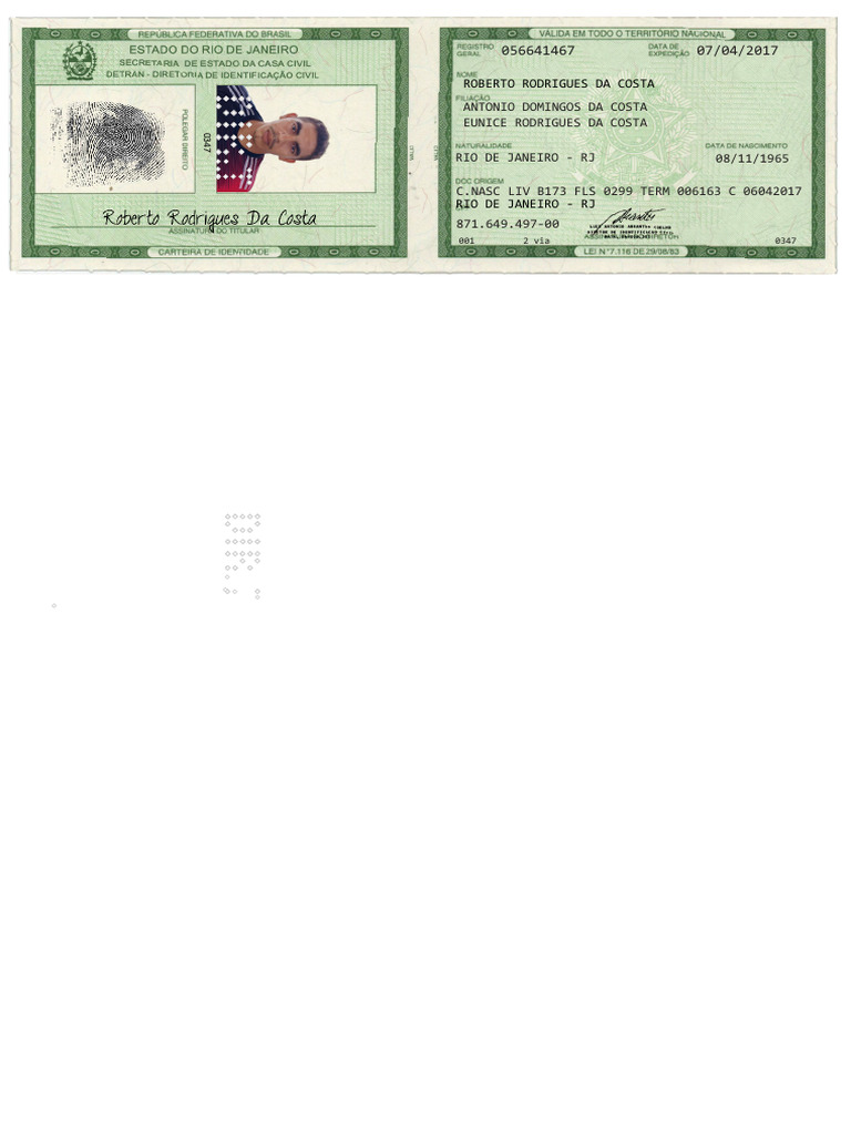 Documentação de Registro Civil RJ | PDF