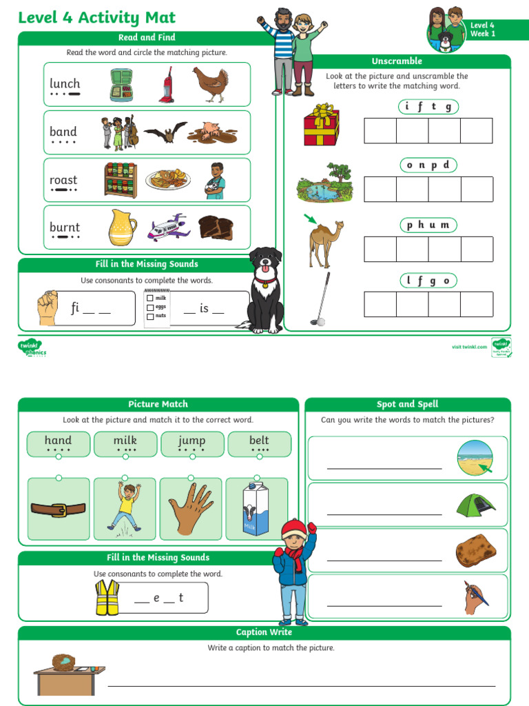 T e 1743121625 Level 4 Activity Mat Week 1 Ver 1 | PDF | Linguistics ...