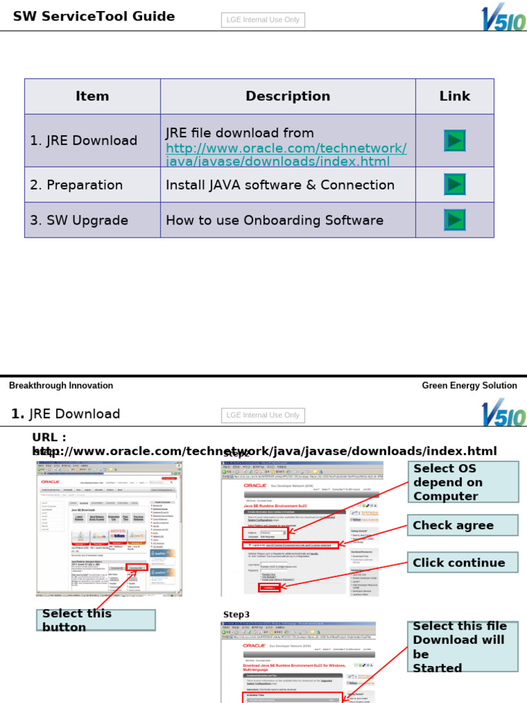 JRE Installation and SW Upgrade Guide | PDF | Computer File | Computing ...