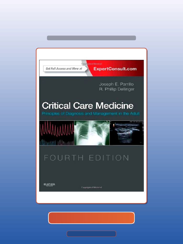 Critical Care Medicine Principles of Diagnosis and Management in The ...