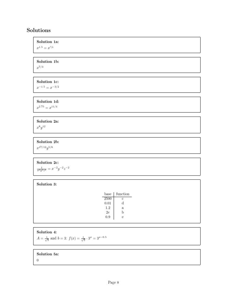 Solutions Topic 1 | PDF