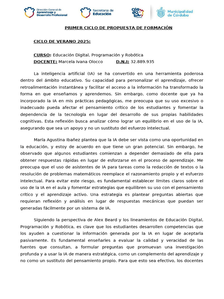 Uso Responsable de IA en Educación | PDF | Inteligencia artificial ...