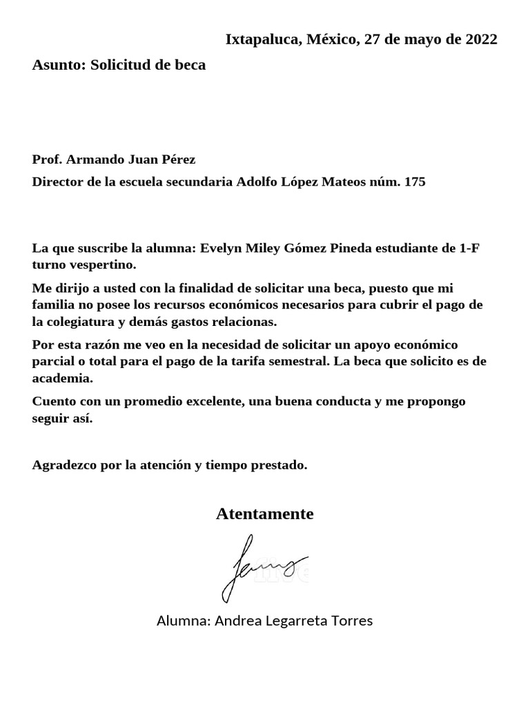 Solicitud de Beca Escolar 2022 | PDF