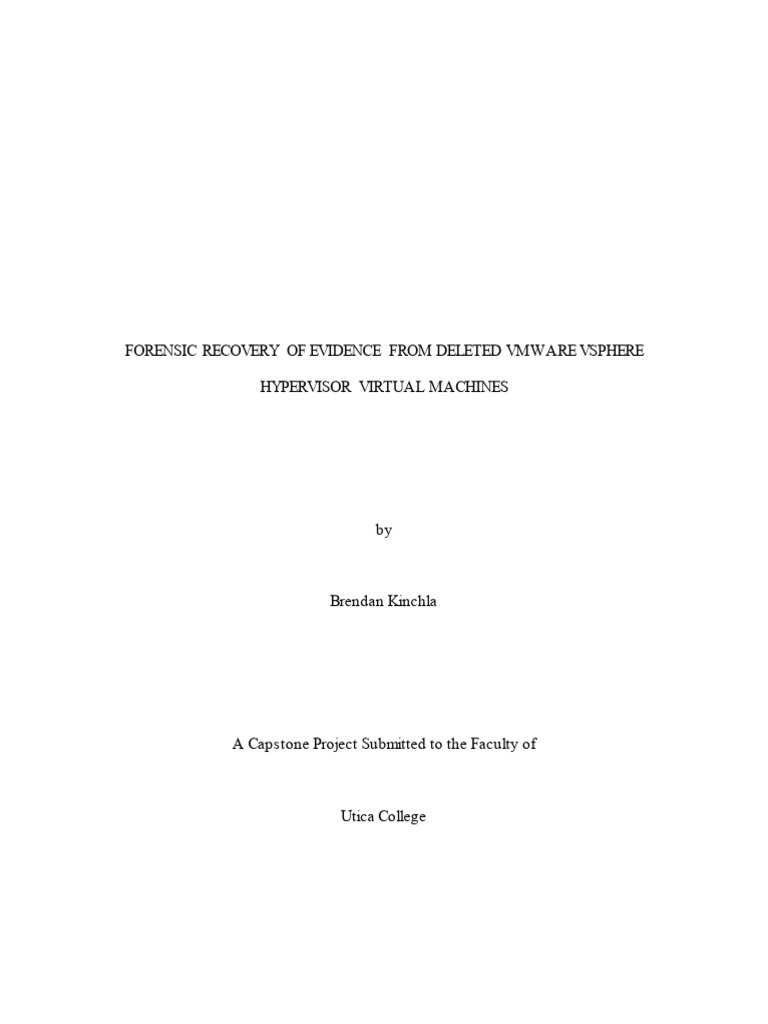Forensic Recovery of Deleted VMware VMs | PDF | Virtual Machine ...