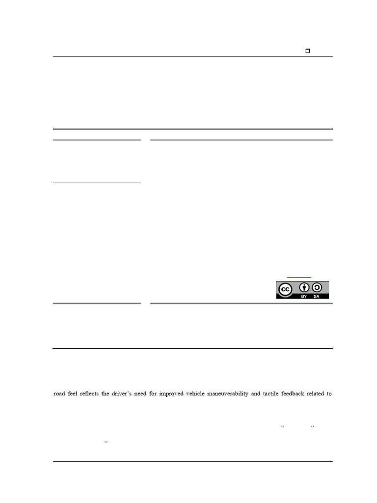The Road Feeling Control System On The Steer by Wire System Uses Fuzzy ...
