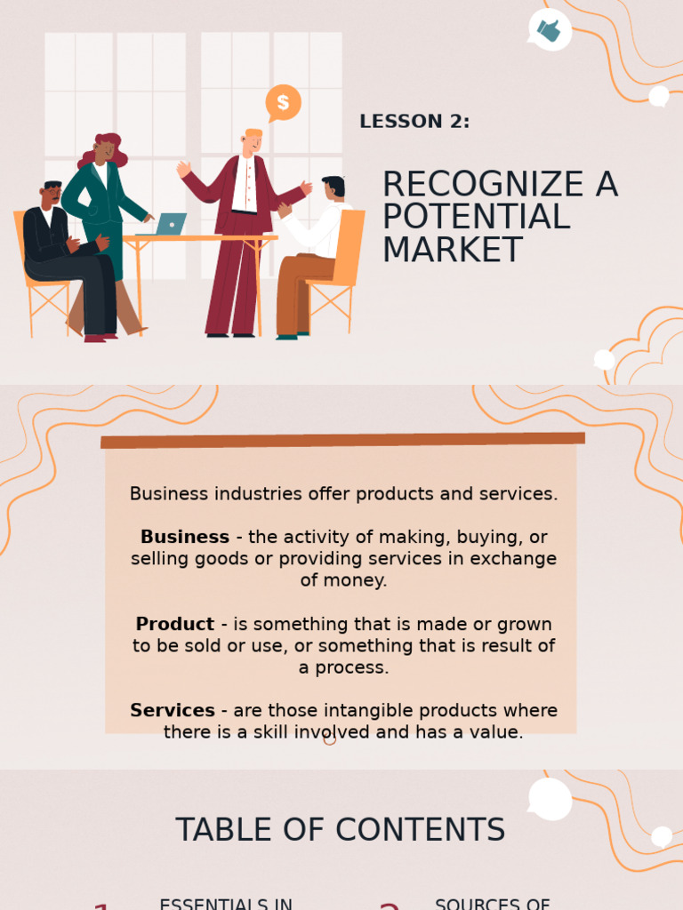 Recognizing Market Opportunities in Business | PDF | Entrepreneurship ...