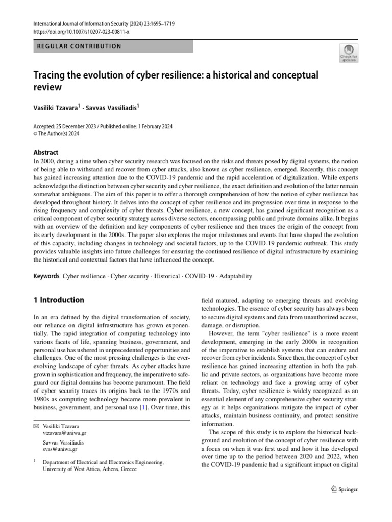 Evolution of Cyber Resilience Explained | PDF | Computer Security ...